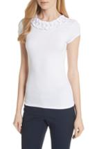Women's Ted Baker Bow Trim Tee - White