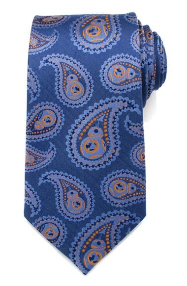 Men's Cufflinks, Inc. 'star Wars - Bb-8' Paisley Silk Tie