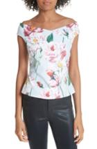 Women's Ted Baker London Padmaa Iguazu Bardot Top - Grey