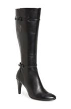 Women's Ecco 'shape 75' Knee High Zip Boot -9.5us / 40eu - Black
