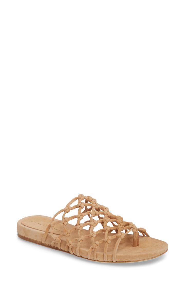 Women's Etienne Aigner Aruba Slide Sandal M - Beige