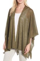 Women's Eileen Fisher Hemp Blend Serape, Size - Green