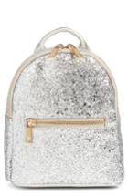 Mali + Lili Glitter Faux Leather Backpack - Metallic