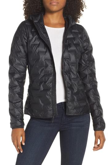 Women's Adidas Light Packable Hooded Down Jacket - Black