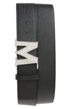 Men's Mcm New Bric Jewelled Belt, Size - Black