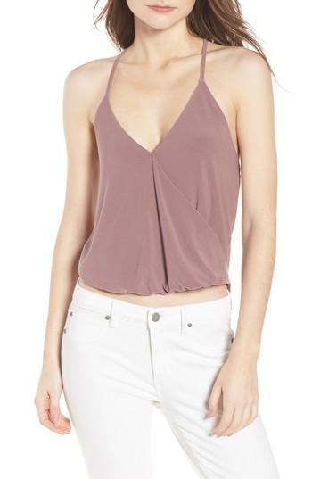 Women's Leith Faux Wrap Tank - Purple