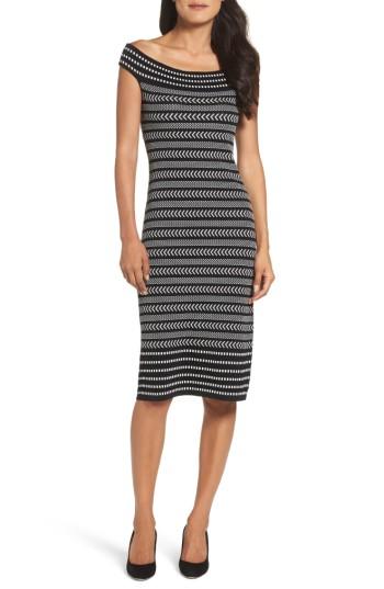 Women's Vince Camuto Midi Sweater Dress - Black