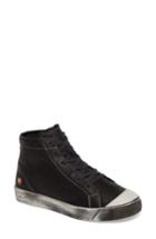 Women's Softinos By Fly London Kip High Top Sneaker .5-6us / 36eu - Black