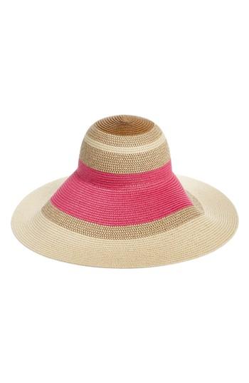 Women's Nordstrom Statement Floppy Straw Hat - Pink