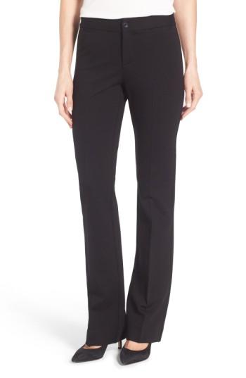 Women's Nydj Michelle Stretch Ponte Trousers - Black
