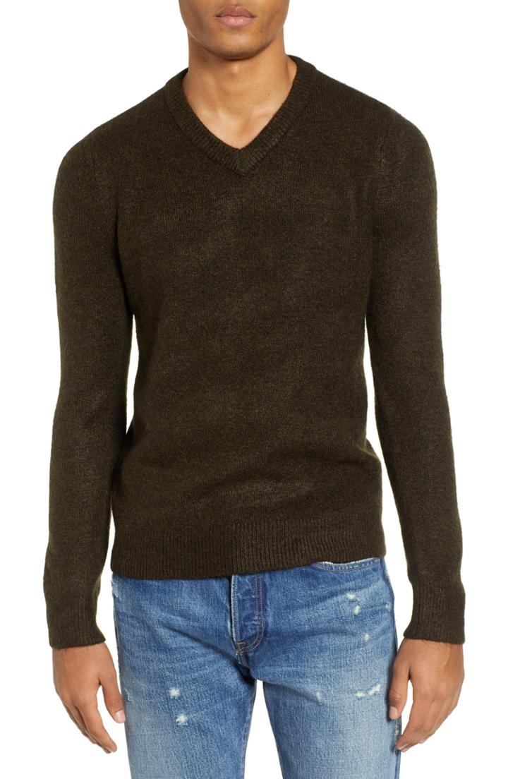 Men's Topman Harlow Classic Fit Sweater - Green