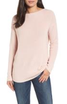 Women's Halogen Twist Back Sweater - Pink