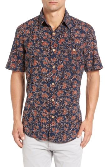 Men's Faherty Coast Print Sport Shirt