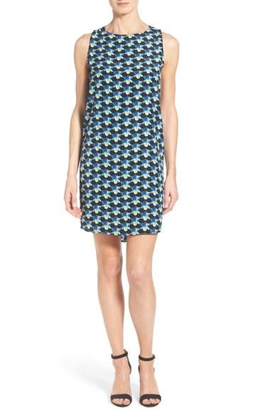 Women's Halogen Sleeveless Shift Dress - Black