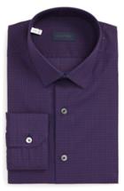 Men's Lanvin Trim Fit Check Dress Shirt Eu - Red