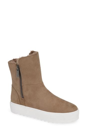 Women's Jslides Selene Faux Fur Lined Waterproof Boot M - Brown