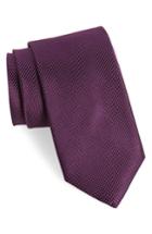 Men's Nordstrom Men's Shop Vendome Dot Silk Tie, Size X-long - Purple