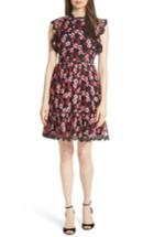 Women's Kate Spade New York Embroidered Tulle Dress - Black