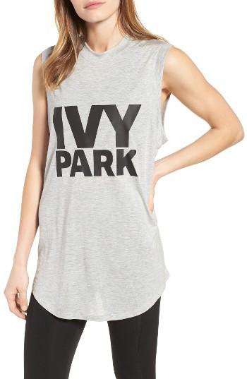 Women's Ivy Park Logo Tank - Grey