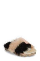 Women's Ugg Shag It Crazy Genuine Toscana Shearling Slide Sandal M - Beige