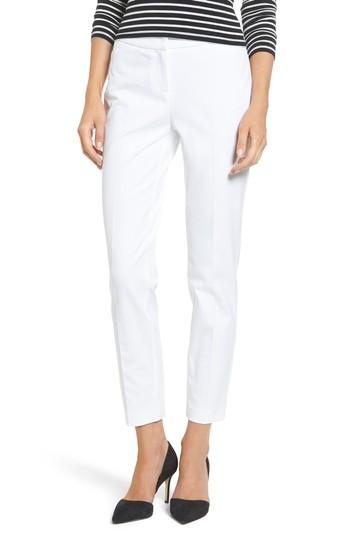 Women's Halogen Front Pleat Ankle Pants - White