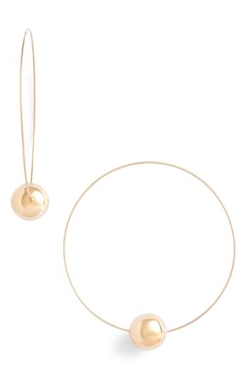 Women's Lana Hollow Ball Magic Wire Continuous Hoop Earrings
