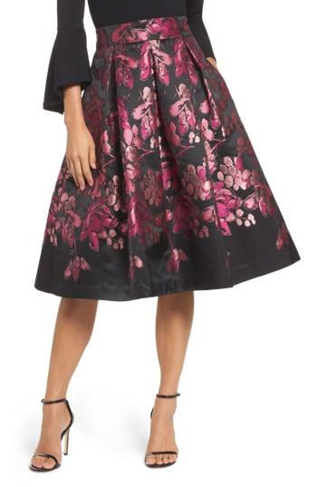 Women's Eliza J Floral Jacquard Midi Skirt