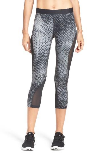 Women's Nike Pro Hypercool Kaleidoscope Capris - Grey