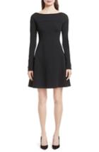 Women's Theory Valentina Scuba Knit A-line Dress, Size - Black