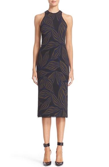 Women's Jason Wu Floral Jacquard Sheath Dress - Blue