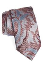 Men's Ermenegildo Zegna Paisley Silk Tie, Size X-long - Pink