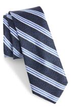 Men's 1901 Stripe Silk Tie, Size - Blue