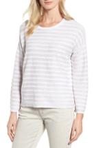 Women's Eileen Fisher Textured Organic Linen Sweater - White