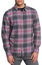 Men's Quiksilver Fatherfly Flannel Shirt - Grey