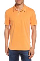 Men's James Perse Slim Fit Sueded Jersey Polo - Orange