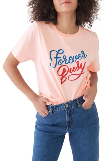 Women's Ban. Do Forever Busy Classic Tee, Size - Pink