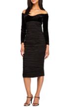 Women's Alex Evenings Bell Sleeve Velvet Dress