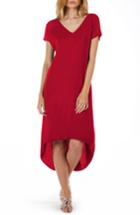 Women's Michael Stars High/low A-line Dress - Red