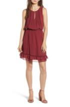 Women's Rebecca Minkoff Lorena Tiered Hem Dress, Size - Red