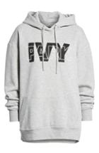 Women's Ivy Park Layer Logo Graphic Hoodie, Size - Grey