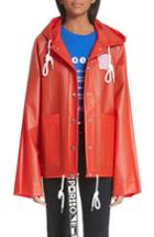 Women's Proenza Schouler Pswl Graphic Raincoat, Size - Red