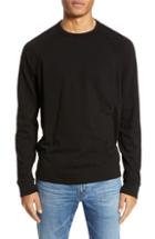 Men's James Perse Slim Fit Raglan Shirt (xs) - Black