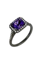 Women's Bony Levy Square Amethyst & Diamond Ring (trunk Show Exclusive)