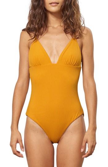 Women's Mara Hoffman Virginia One-piece Swimsuit - Yellow
