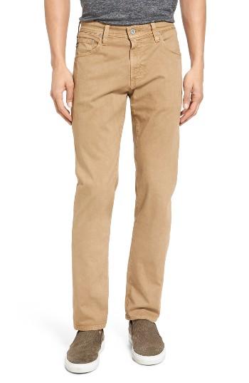 Men's Ag Tellis Sud Modern Slim Stretch Twill Pants X 34 - Beige