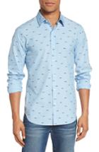 Men's Bonobos Unbutton Down 2.0 Slim Fit Shark Sport Shirt S - Blue