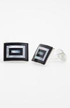 Men's David Donahue Mother-of-pearl & Onyx Cuff Links