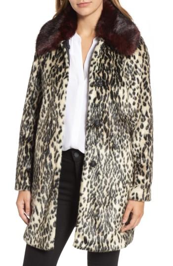 Women's Vince Camuto Faux Fur Coat - Brown
