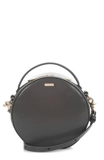 Brahmin Lane Leather Crossbody Bag - Grey