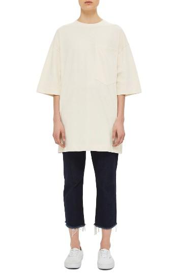 Women's Topshop Boutique Sloppy Boy Tee Us (fits Like 2-4) - Ivory